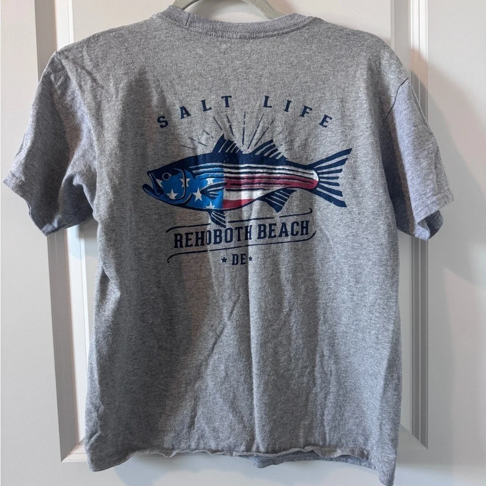 NWOT Salt Life Gray T-Shirt Youth Large